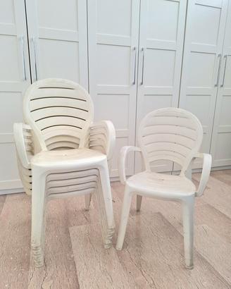 sedie da giardino in plastica