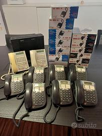 Centralino telefonico NEC SL1000 + 22 telefoni