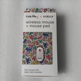 Mouse Wireless Celly Keith Haring + Tappetino
