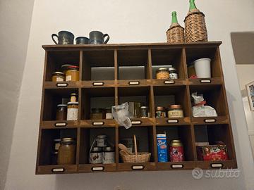 credenza, top e 3 sgabelli