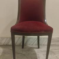 Coppia di poltroncine vintage in ciliegio 