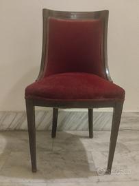 Coppia di poltroncine vintage in ciliegio 