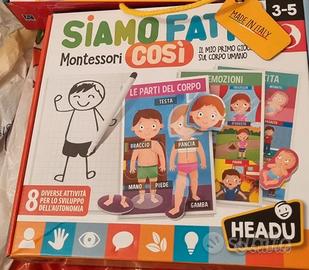 Gioco corpo umano - Siamo fatti così - Montessori