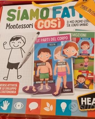 Gioco corpo umano - Siamo fatti così - Montessori