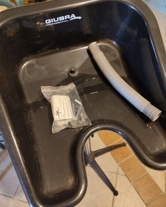 Lavatesta basculante professionale regolabile in a