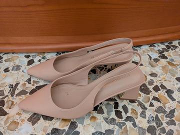 scarpe décolleté pelle