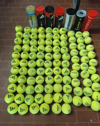 lotto 100 palline padel usate