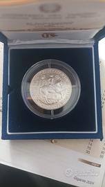 moneta argento 835% L.5.000 Pisanello 1995