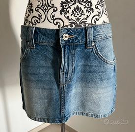 Minigonna in jeans Bershka Tg 40 EUR