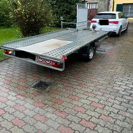 Rimorchio porta auto basculante