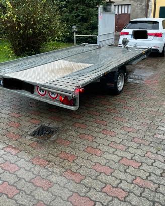 Rimorchio porta auto basculante