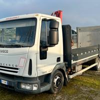 IVECO Eurocargo 75E18 cassone sponda gru