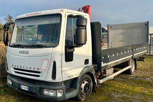 IVECO Eurocargo 75E18 cassone sponda gru