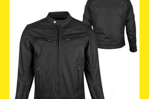GIACCA MOTO PELLE VINTAGE Cafe' Racer ASPIDEX