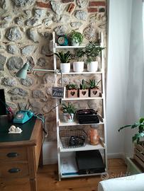 Libreria/scaffale/scaletta in legno massiccio 