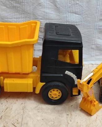 camion gigante 56 cm + escavatore 