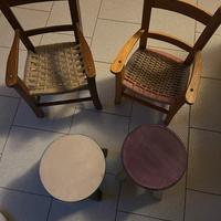 Sedioline e sgabelli da bambino in legno