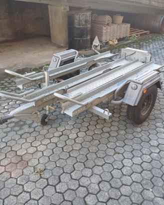 Carrello porta moto Ellebi 3 posti