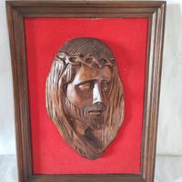 Quadro Cristo in legno