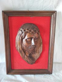 Quadro Cristo in legno
