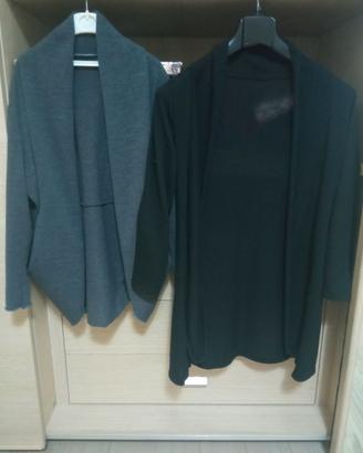 Due maglie cardigan donna mezza stagione 