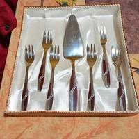 set posate dessert vintage