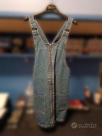 Salopette jeans con zip Terranova