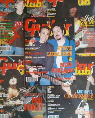 9 numeri rivista Guitar Club + depliant Brunetti
