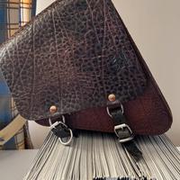 Borsa laterale pelle custom/harley "Corvo Action"