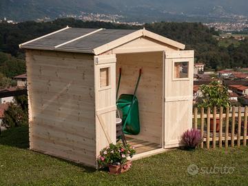 CASETTA IN LEGNO PORTA ATTREZZI CM 200X250