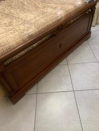 Letto matrimoniale in legno massello