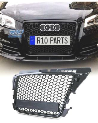 GRIGLIA AUDI A3 8P 08-12 LOOK RS3 NERO LUCIDO
