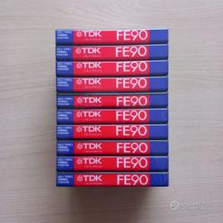 Cassette audio TDK FE 90 Nuove sigillate  			
