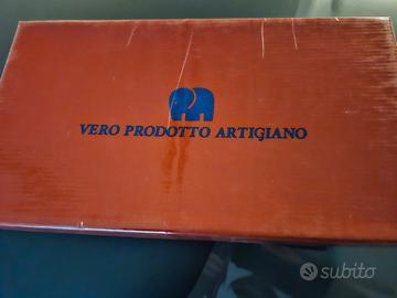 scarpe artigianali Nuove vera pelle tg n.40 