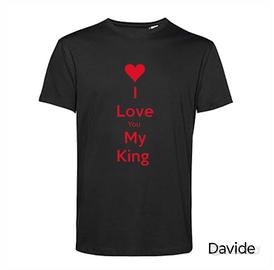 I Love My King Maglia Personalizzata