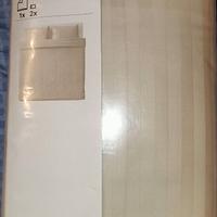 Copripiumino matrimon. in satin+federe beige Ikea