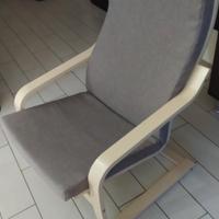 sedia Ikea con poggia piede 