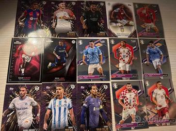 Lotto 15 Carte Topps Chrome / Finest UEFA