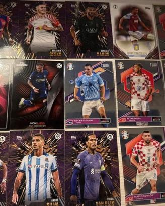 Lotto 15 Carte Topps Chrome / Finest UEFA