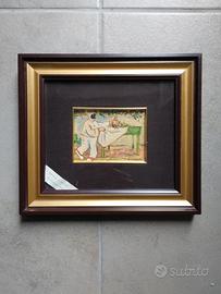 Quadro incorniciato raffigurante Pulcinella