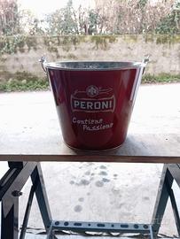 Birra Peroni secchiello di metallo 