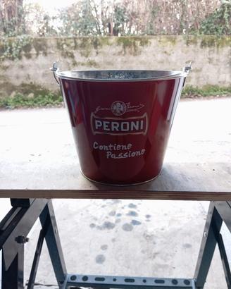 Birra Peroni secchiello di metallo 