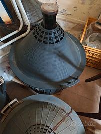 10 damigiane vetro 54 litri