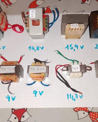 Trasformatori elettrici e motori sincroni 230V