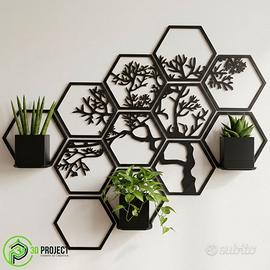 Tree Hexagonal Wall Art