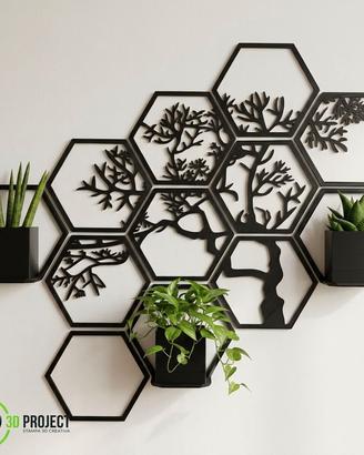 Tree Hexagonal Wall Art