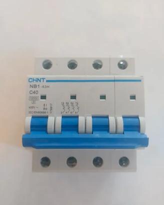 Interruttore Magnetotermico CHINT nb1-63h c40