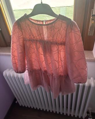 Vestito mayoral tulle rosa
