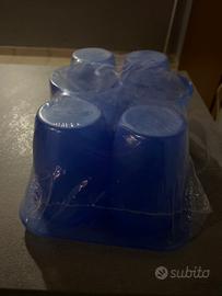 6 bicchieri con vassoio