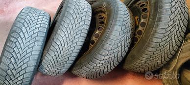 4 Gomme invernali con cerchi in ferro per Golf